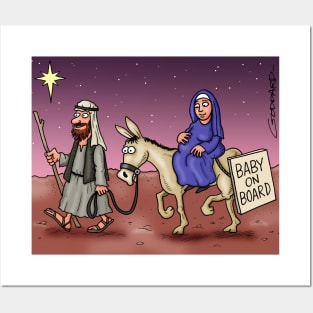 Baby on board - Christmas Posters and Art